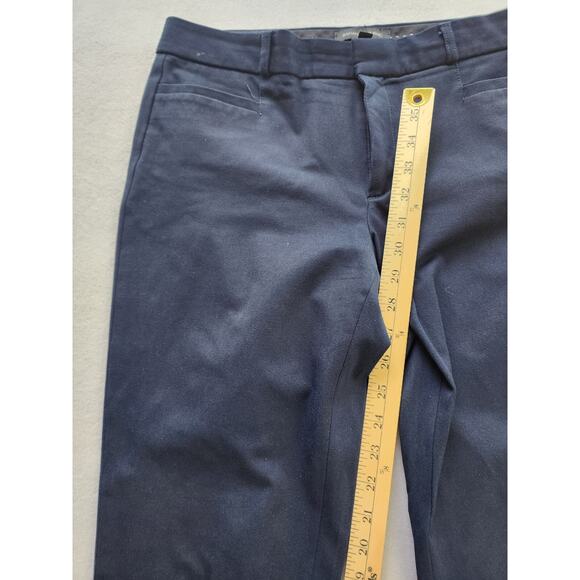 Banana Republic Pants Women 10L Sloan Solid Dress Stretch Ankle Navy Blue - Picture 6 of 11